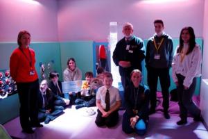 Inside the sensory room